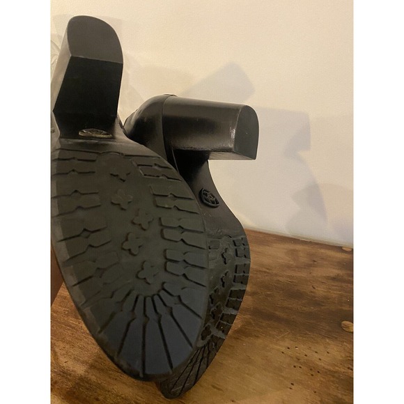 New Ariat 'Geneva' Women's Black Leather Ankle Boots Bootie Sz 10 Slip-on Heeled - Picture 7 of 8